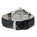 SKONE 9330 big leather strap watches Japan movt